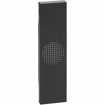 Лицевая панель для звонка 1 модуль Цвет черный LIVING NOW