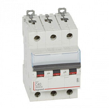 Автоматический выключатель DX3 6000 10kA 40A 3П тип С. Legrand