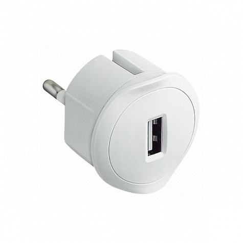 Компактное зарядное устройство USB 230В 1,5А 5 В Белый. Legrand