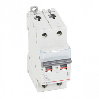 Автоматический выключатель DX3 10000 16kA 40A 2П тип С. Legrand