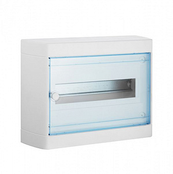 Щит Nedbox нав. 1х12м прозр.дв N+PE