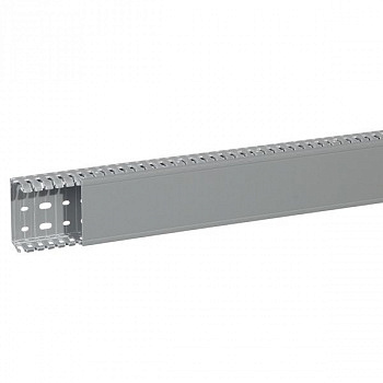 Кабель-канал перфорированный Transcab 80x40 мм, Серый. Legrand