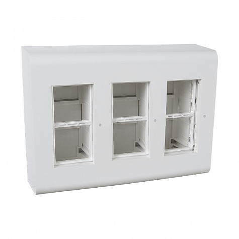 Рамка Mosaic 3x4 модуля для монтажа DLP и DLPlus  Белая. Legrand