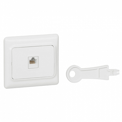 Kaptika Розетка информационная RJ45 кат. 5е, белый Legrand арт 782124