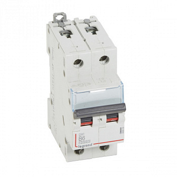 Автоматический выключатель DX3 10000 16kA 6A 2П тип В. Legrand