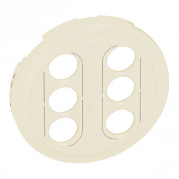 Лицевая панель двойной розетки аудио/видео RCA. Cлоновая кость. Legrand Celiane 