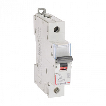 Автоматический выключатель DX3 6000 10kA 4A 1П тип С. Legrand
