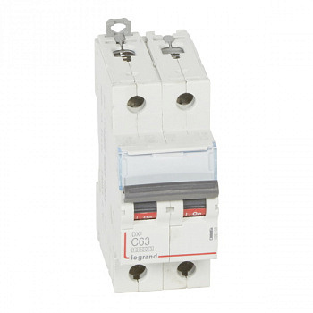 Автоматический выключатель DX3 10000 16kA 63A 2П тип С. Legrand