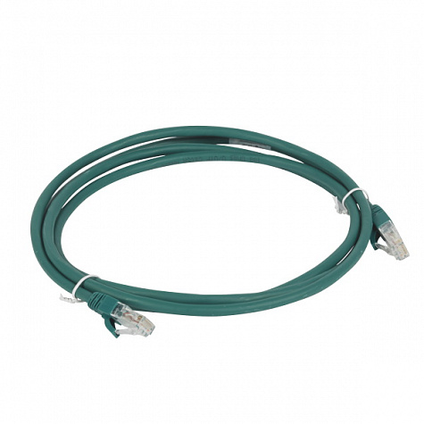 Патч-корд RJ 45 кат. 6 U/UTP LSZH неэкранированный 2 м зеленый. Legrand