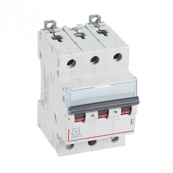 Автоматический выключатель DX3-E 6000 6kA 13A 3П тип С. Legrand