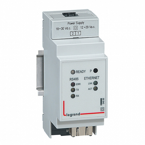 Интерфейс Ethernet, 2 мод. для счетчиков EMDX³ Legrand арт 004688