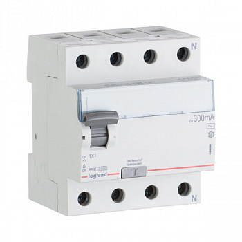 УЗО TX3 4П 300mA 63А тип AC. Legrand