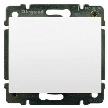 Переключатель одноклавишный на 2 направления (проходной) 10 А Белый. Galea Life. Legrand