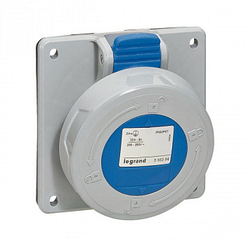 Встраиваемая розетка IP66/67 200/250В 32A 2К+З P17 Tempra Pro. Legrand