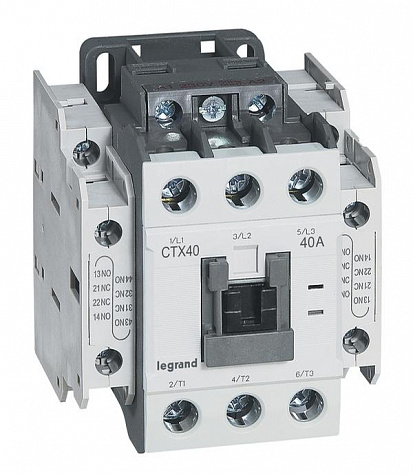 CTX³ 40 Контактор 230V 2НО+2НЗ 3П 40А Legrand арт 416136