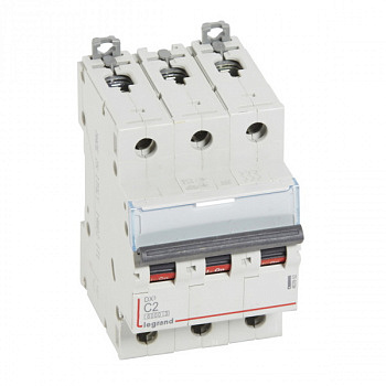 Автоматический выключатель DX3 6000 10kA 2A 3П тип С. Legrand