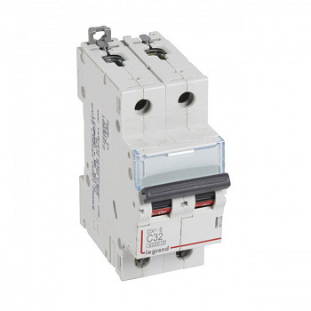 Автоматический выключатель DX3-E 6000 6kA 32A 2П тип С. Legrand