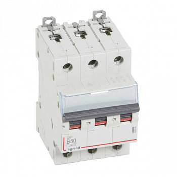 Автоматический выключатель DX3 10000 16kA 50A 3П тип В. Legrand
