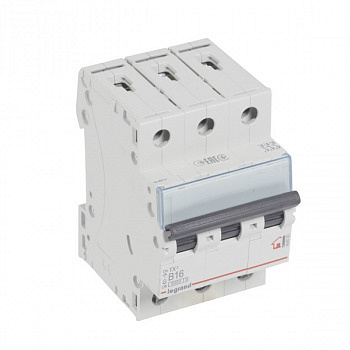 Автоматический выключатель TX3 6kA 16A 3П тип В. Legrand