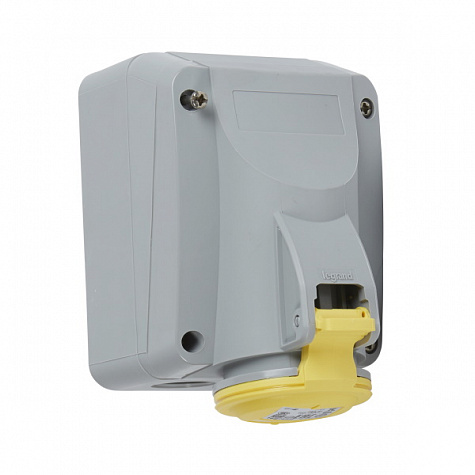 Розетка накладная IP44 100/130В 16A 2К+З P17 Tempra Pro. Legrand