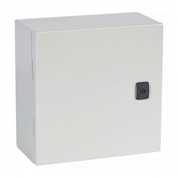Металлический шкаф Atlantic IP66 IK10 RAL 7035 300x300x200 квадратный. Legrand