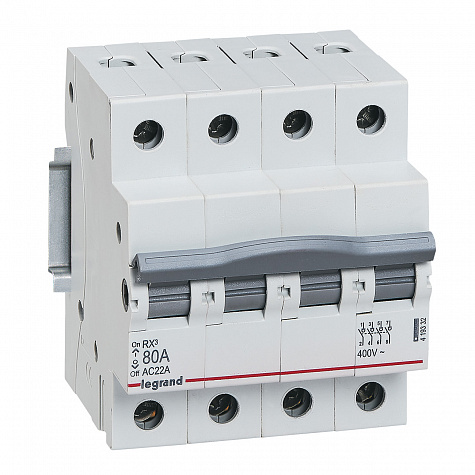 Legrand RX3 Выкл.-разъедин.4П 80A