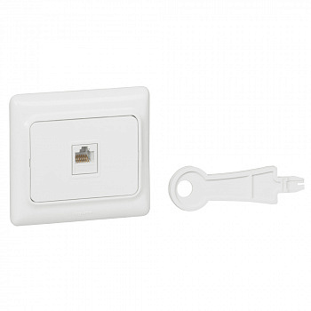 Kaptika Розетка информационная RJ45 кат. 5е, белый Legrand арт 782124