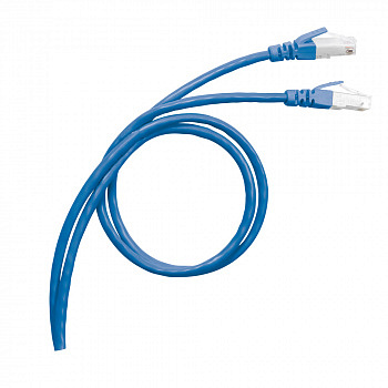 Legrand Коммутационный шнур RJ 45 категория 6 SF/UTP PVC экранированный 1 м голубой