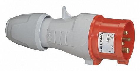 Прямая вилка IP44 380/415В 16A 3К+З P17 Tempra Pro. Legrand