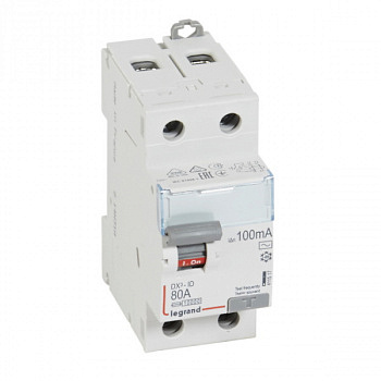УЗО DX3 2П 100mA 80А тип AC. Legrand