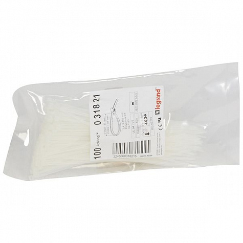Кабельный хомут Colring 2,4х140 упаковка 100 шт. Бесцветный. Legrand