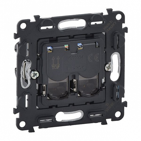 Розетка двойная компьютерная RJ45 UTP кат.5e Legrand Valena IN'MATIC