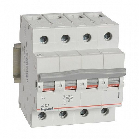 Выключатель-разъединитель RX3 4п 40А. Legrand