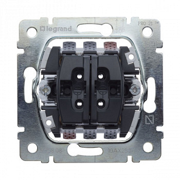 Переключатель проходной двухклавишный PRO21. Legrand Galea Life
