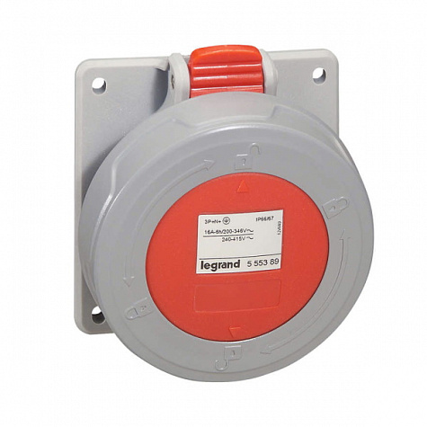 Встраиваемая розетка IP66/67 380/415В 16A 3К+Н+З P17 Tempra Pro. Legrand