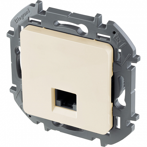 Информационная розетка RJ 45 - категория 6 - UTP - INSPIRIA - слоновая кость