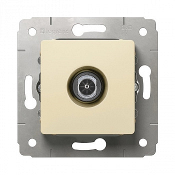 Розетка TV оконечная 10дБ. Слоновая кость. Legrand Cariva арт 773779
