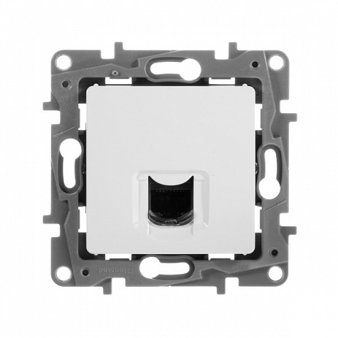 Розетка компьютерная RJ45 UTP кат.6 Белый. Legrand Etika