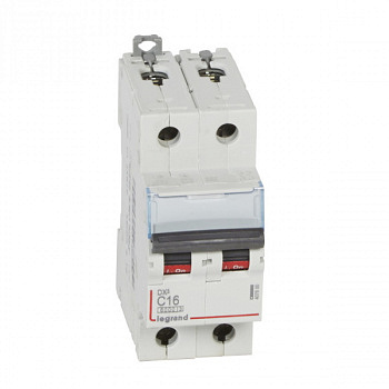 Автоматический выключатель DX3 6000 10kA 16A 2П тип С. Legrand