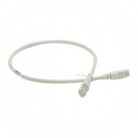 Патч-корд F/UTP кат. 5е PVC 0,5м серый. Legrand