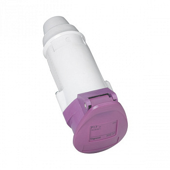 Мобильная розетка IP44 20/25В 16A 2 контакта P17 Tempra Pro. Legrand арт 055231