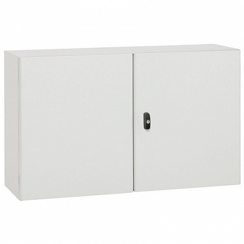 Металлический шкаф Atlantic IP55 IK10 RAL 7035 600x800x300 горизонтальный 2 двери. Legrand