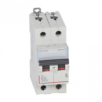 Автоматический выключатель DX3 6000 10kA 32A 2П тип В. Legrand