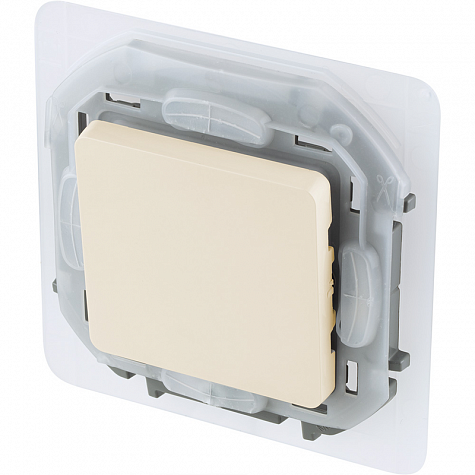 Переключатель IP44 - INSPIRIA - 10 AX - 250 В~ - слоновая кость