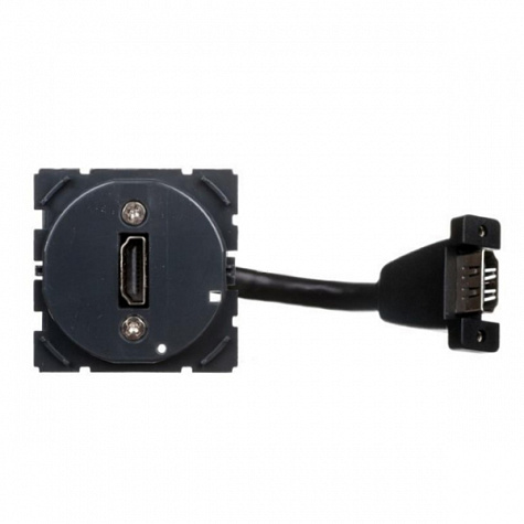 Розетка аудио/видео HDMI подключение кабелем. Legrand Celiane