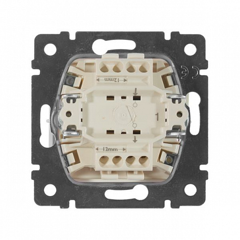 Выключатель одноклавишный 10AX 250В. Слоновая кость. Legrand. Valena