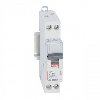 Автоматический выключатель DX3 6000 10kA 13A 1П+N тип C. Legrand