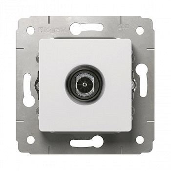 Розетка TV проходная 14дБ. Белый. Legrand Cariva арт 773680