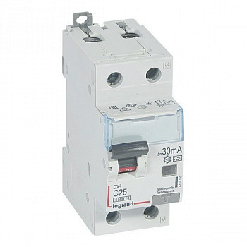 Дифференциальный автомат DX3 30mA 25A 1П+N Тип A. Legrand