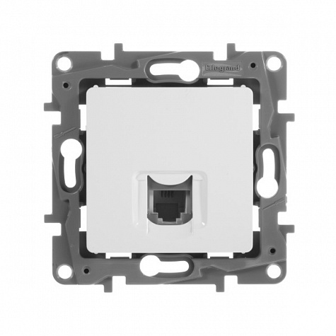 Розетка телефонная RJ11 Белый. Legrand. Etika